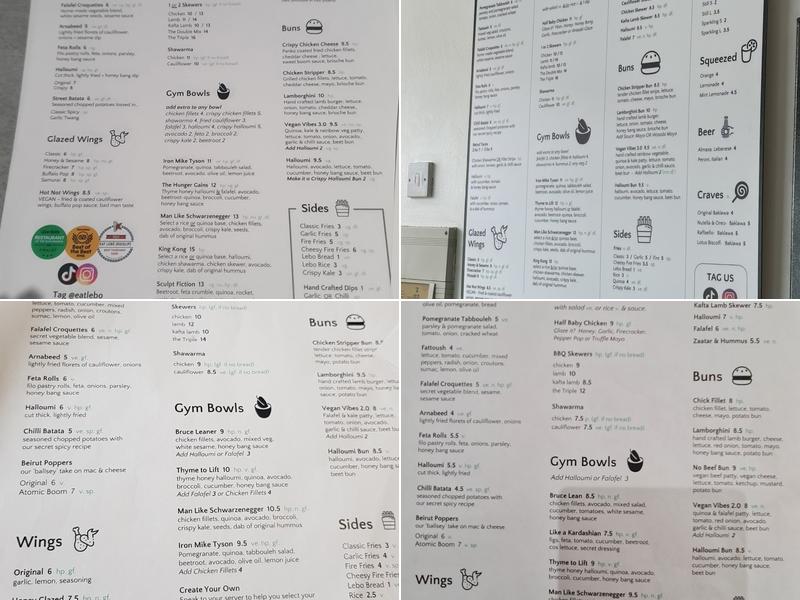 EAT LEBÖ (Ruislip) Menu