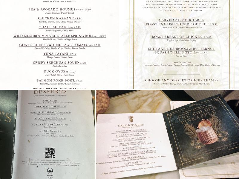 Grand Pacific Menu