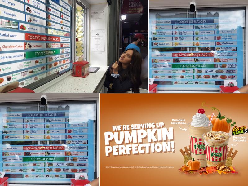 Rita's Italian Ice & Frozen Custard Menu