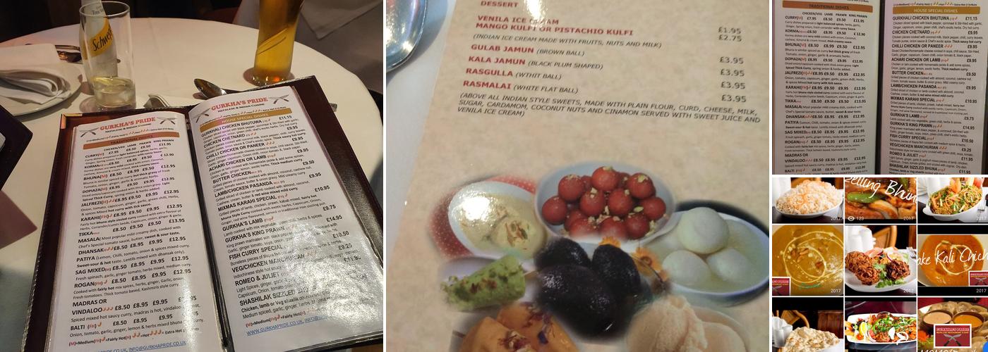 Gurkha's Pride Menu