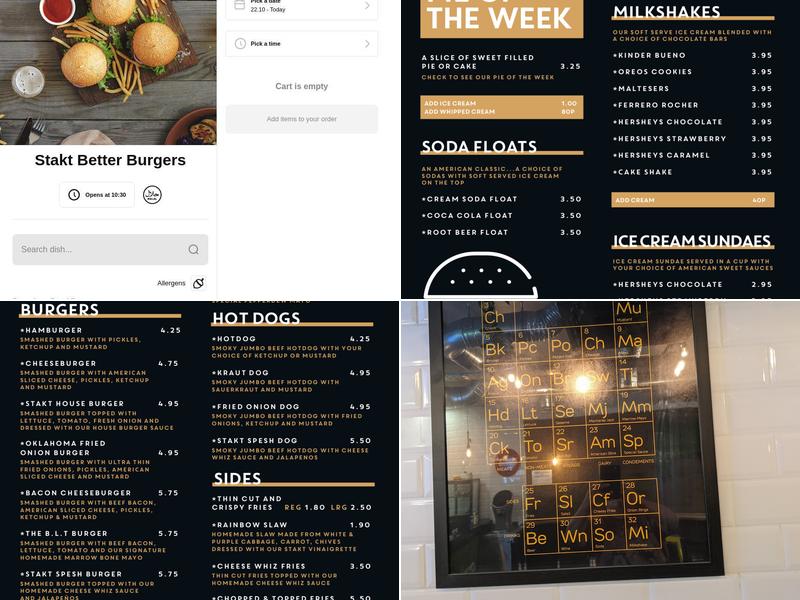 Stakt Better Burgers Menu