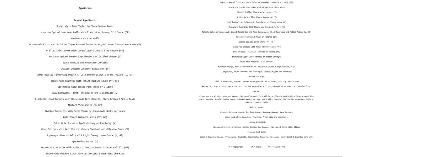 Grounded Menu