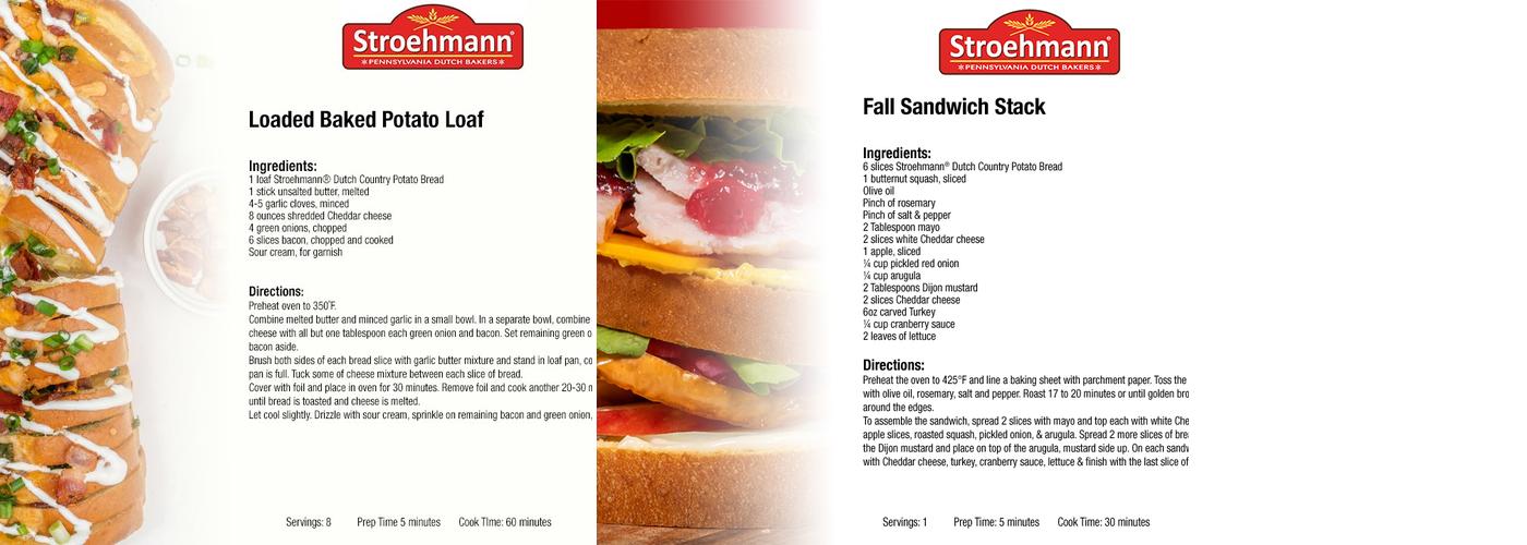 Stroehmann Bakeries LLC Menu