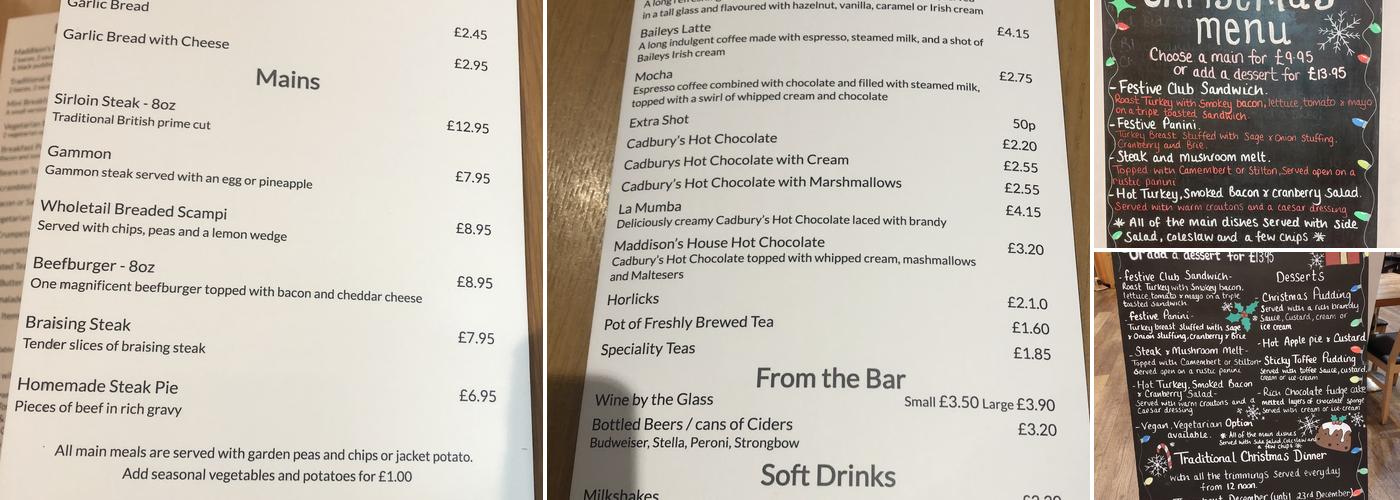 • Maddisons Café Bar • Menu