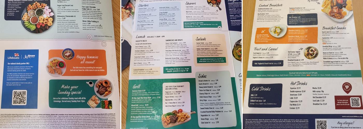 Mash and Barrel Menu