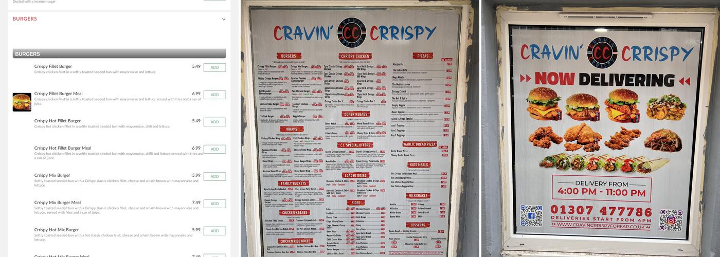 Cravin Crrispy Forfar Menu