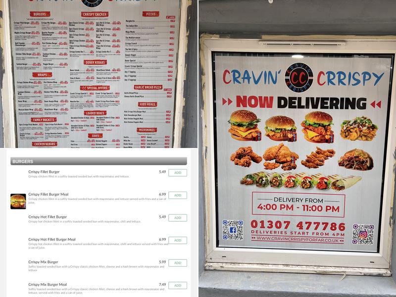 Cravin Crrispy Forfar Menu