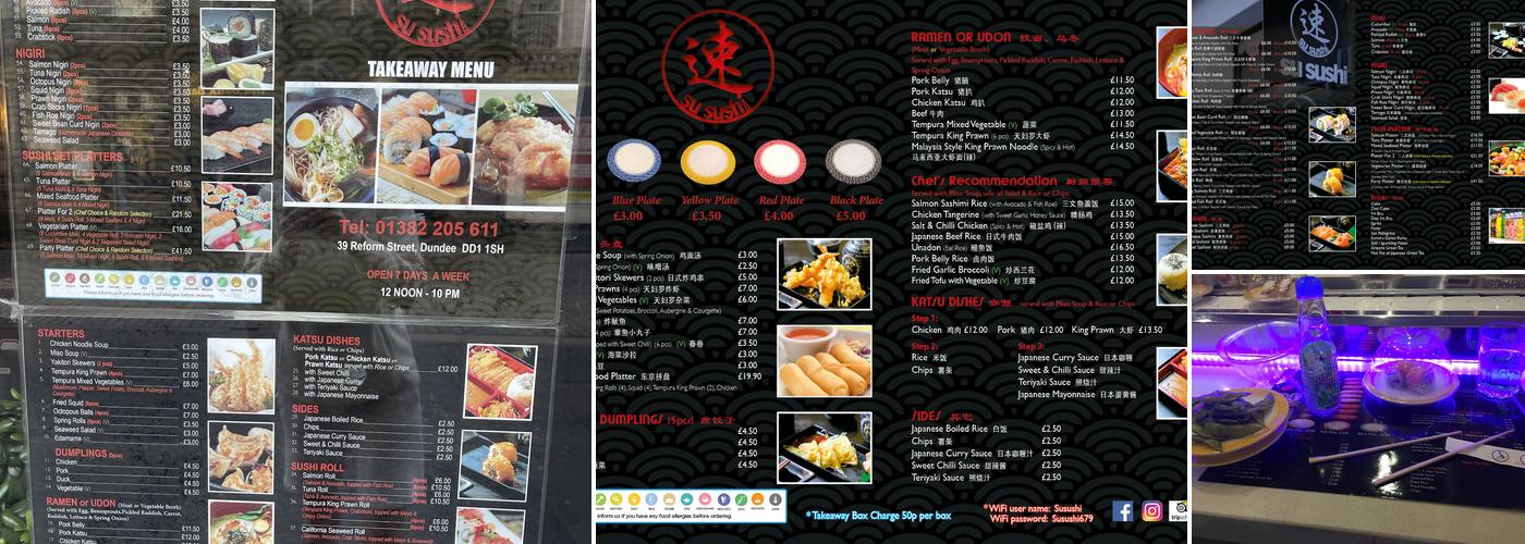 Susushi Menu