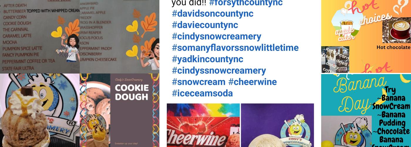 Cindy's SnowCreamery Menu