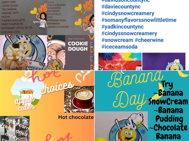 Cindy's SnowCreamery Menu