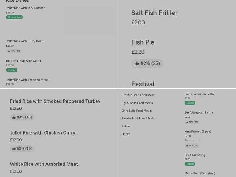 Big Mummy's Kitchen Menu