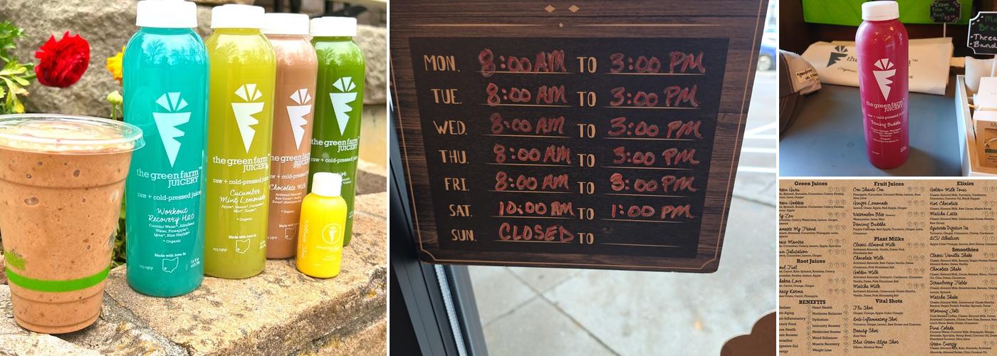 Green Farm Juicery - Blue Ash Menu