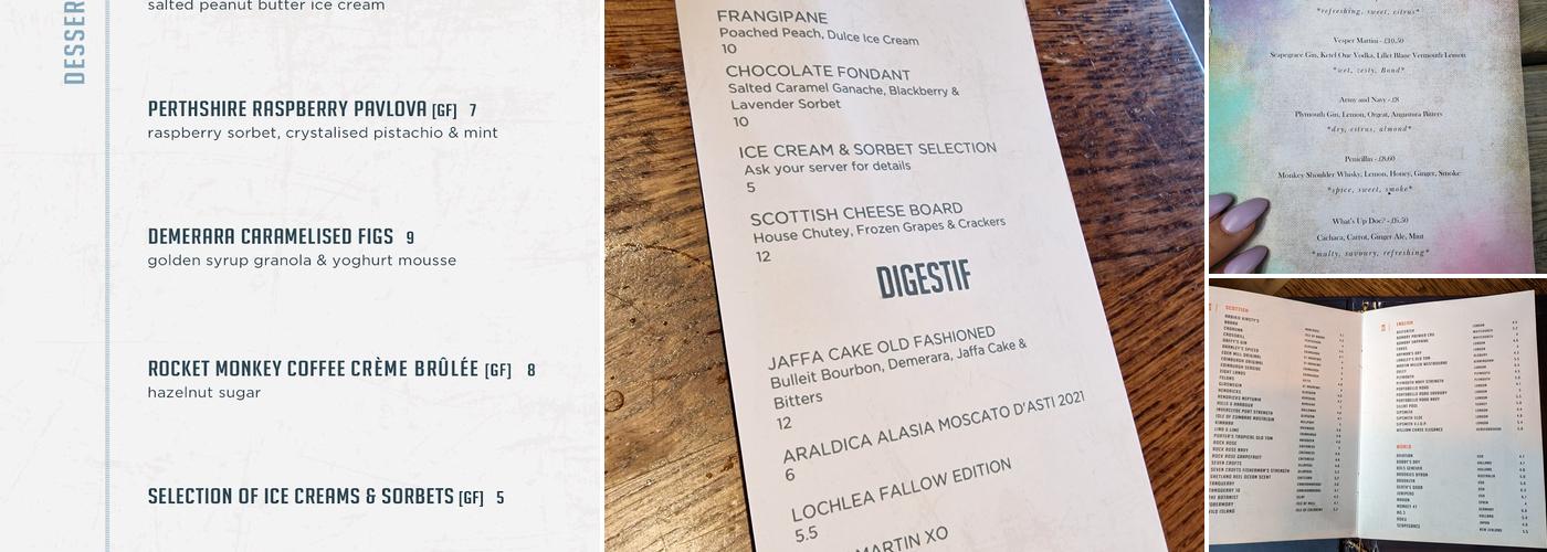 The Finnieston Menu
