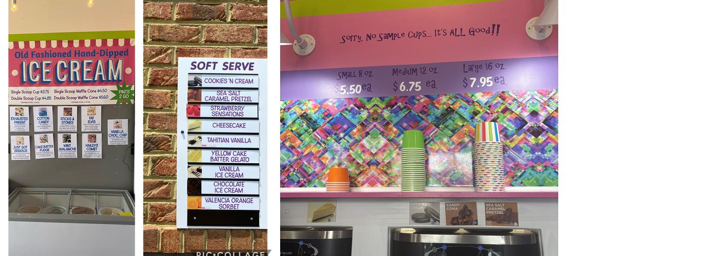 Berrilicious Frozen Yogurt Bar Menu