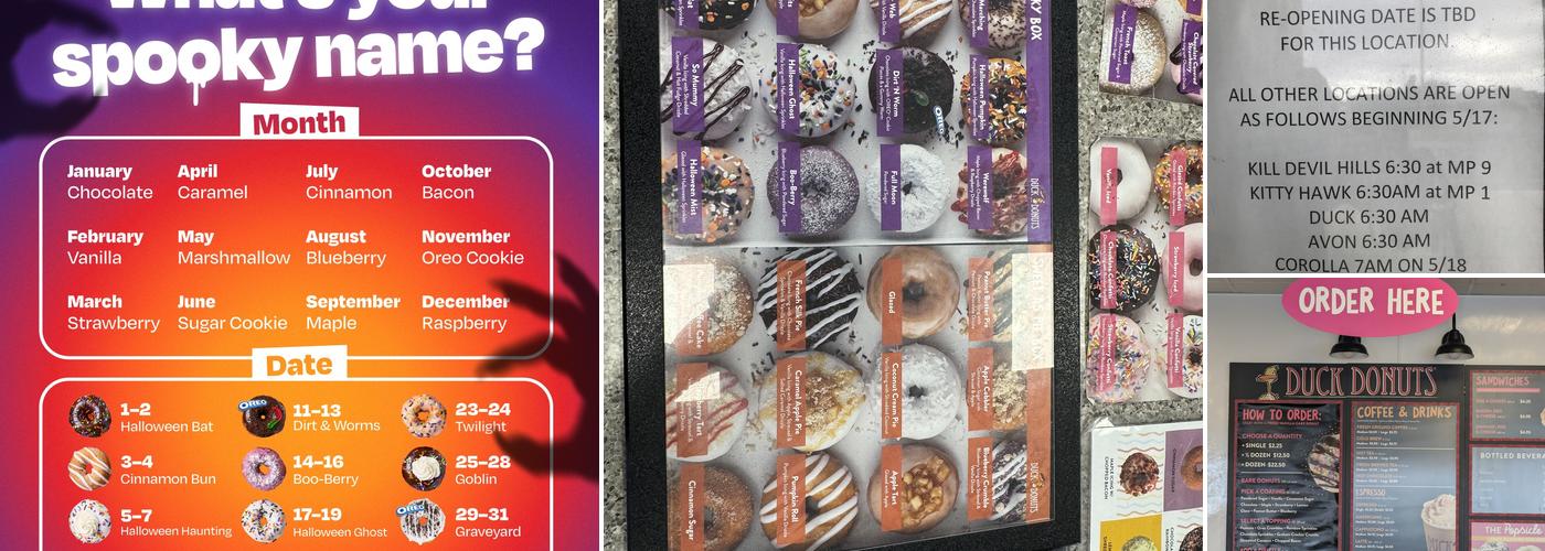 Duck Donuts Menu