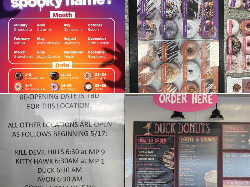 Duck Donuts Menu