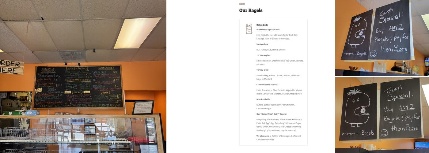 N.Y. Bagels - Outer Banks Menu