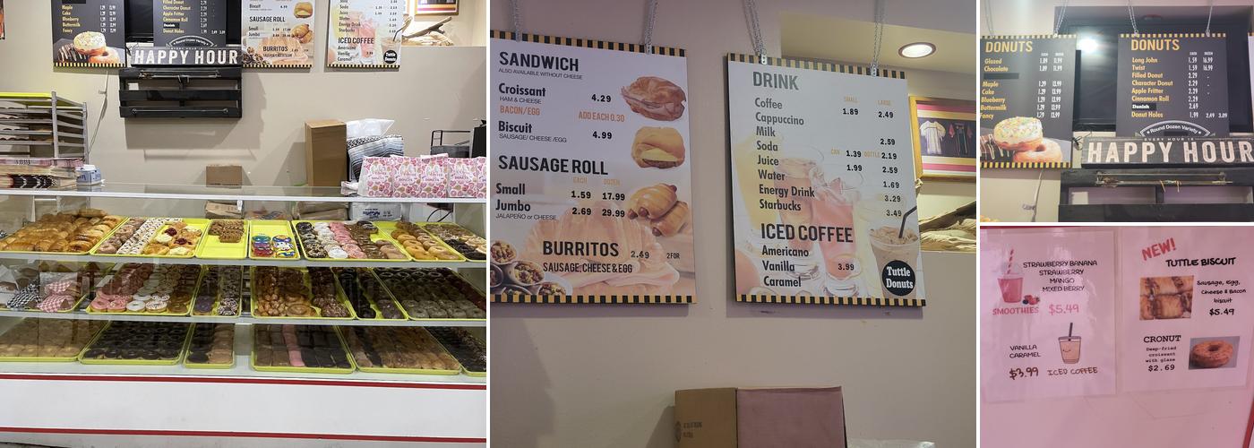 Tuttle Donuts Menu