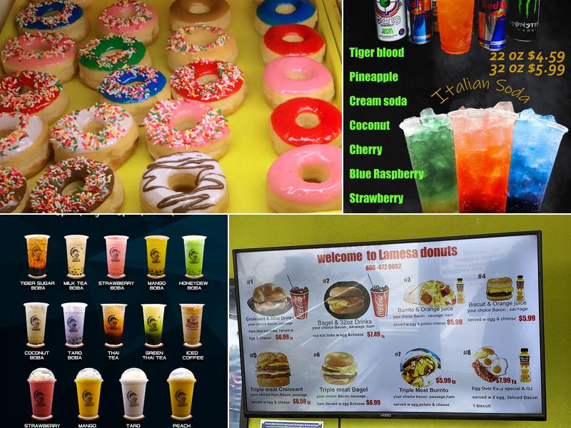 Lamesa Donuts Menu