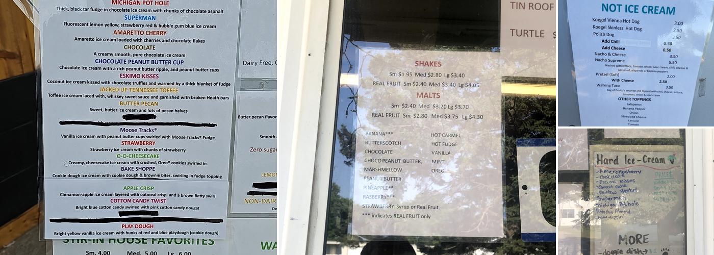 Whippy Dip Menu