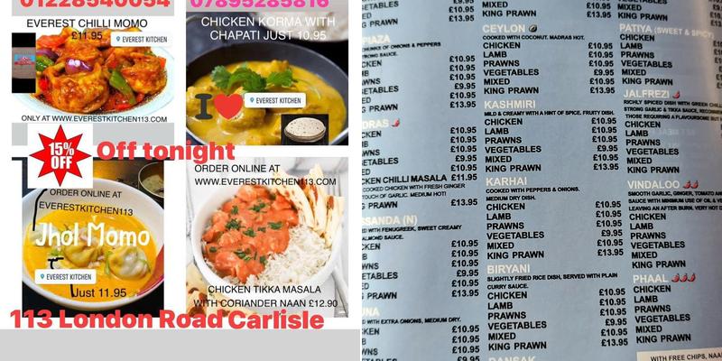 Everest Kitchen Menu