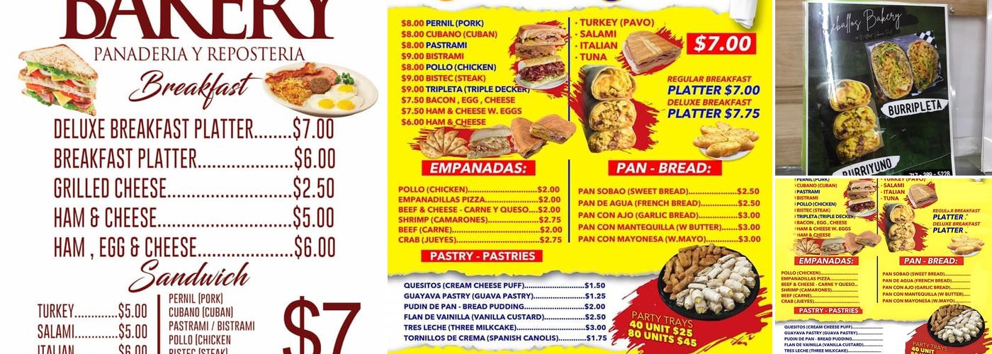 Panaderia y Reposteria Ceballos Bakery Menu