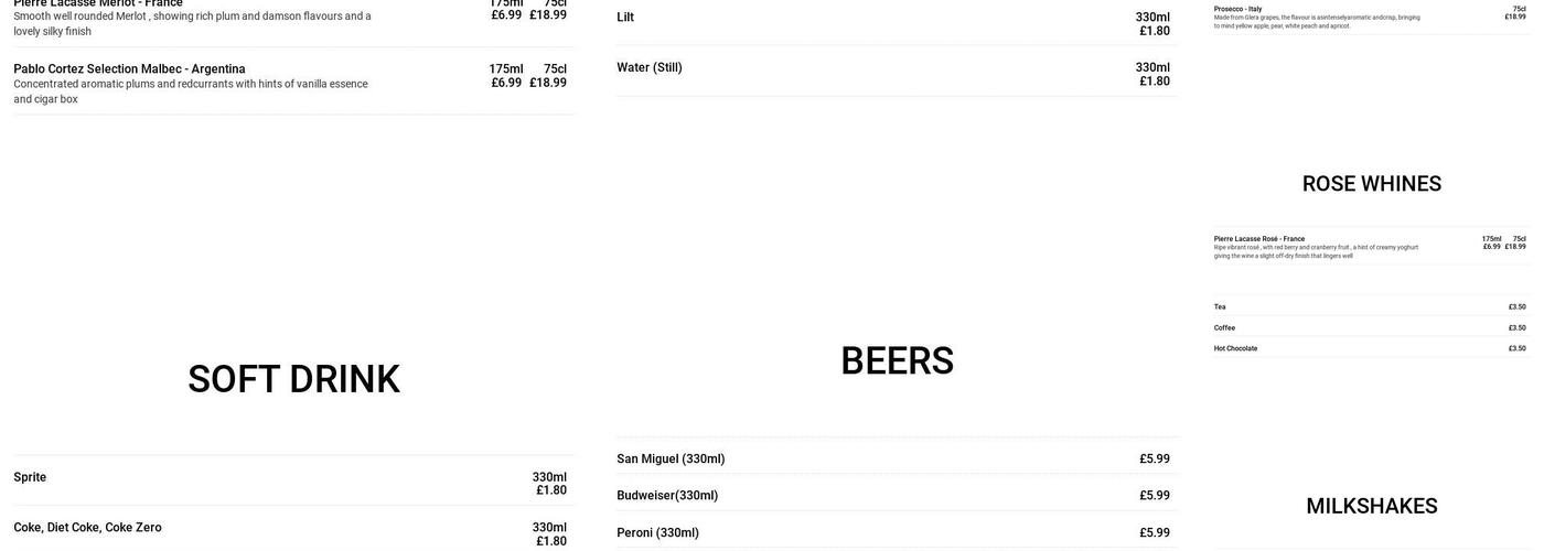 Finnigans Fish & Grill Menu