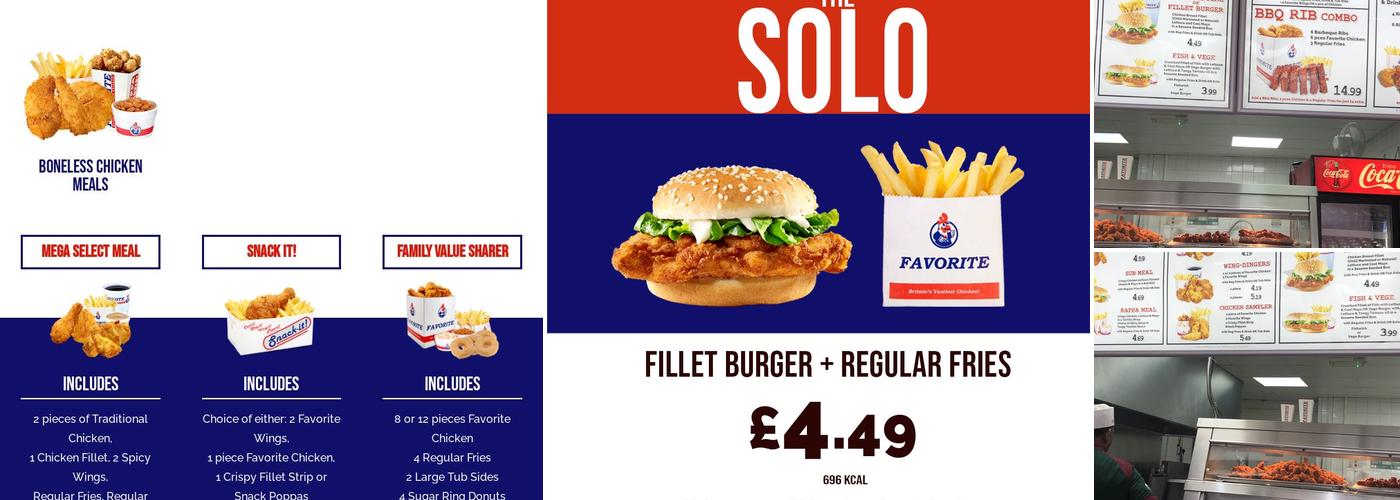 Favorite Chicken & Ribs Rosehill Menu