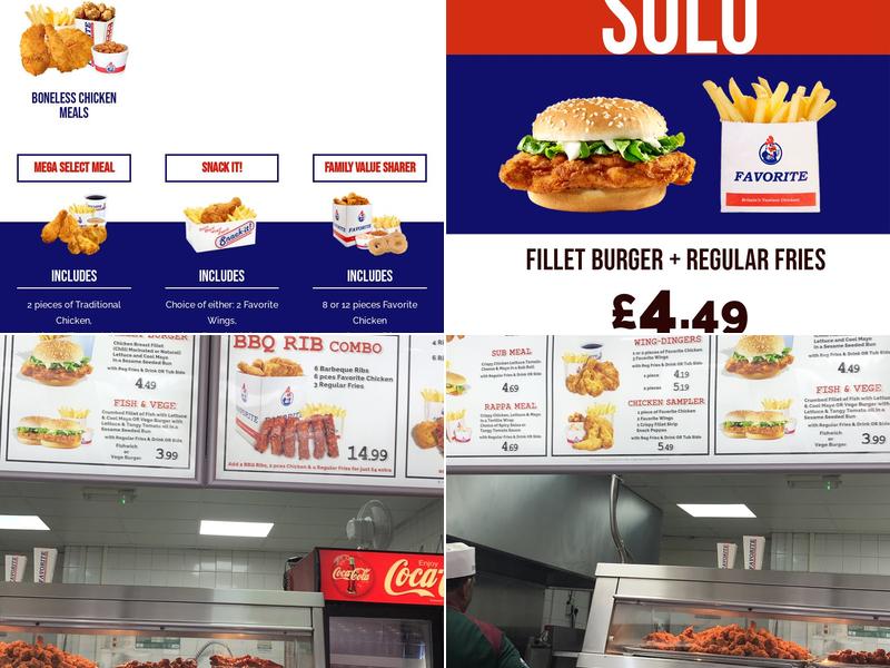 Favorite Chicken & Ribs Rosehill Menu