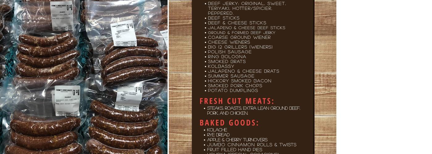 Frank's Smokehouse Menu