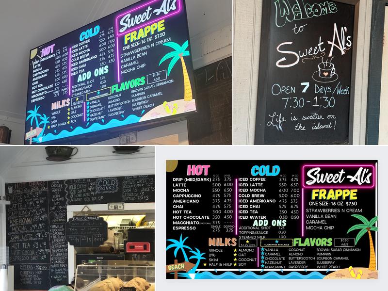 Sweet Al's Cafe Menu