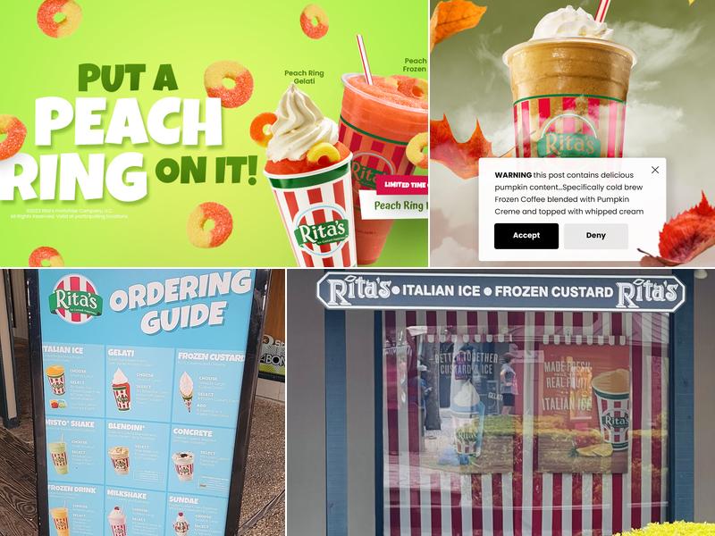Rita's Italian Ice & Frozen Custard Menu