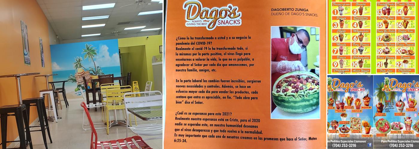 Dago’s Snacks LLC Menu