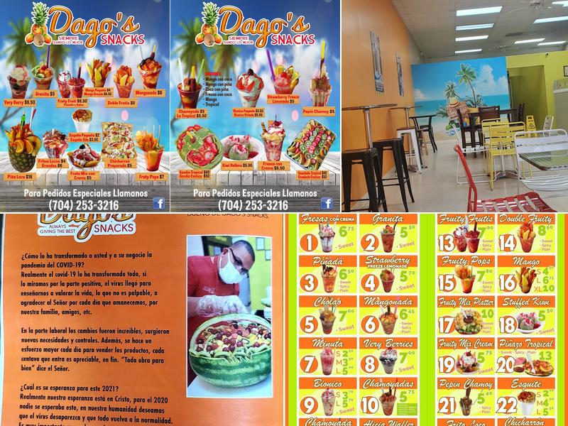Dago’s Snacks LLC Menu