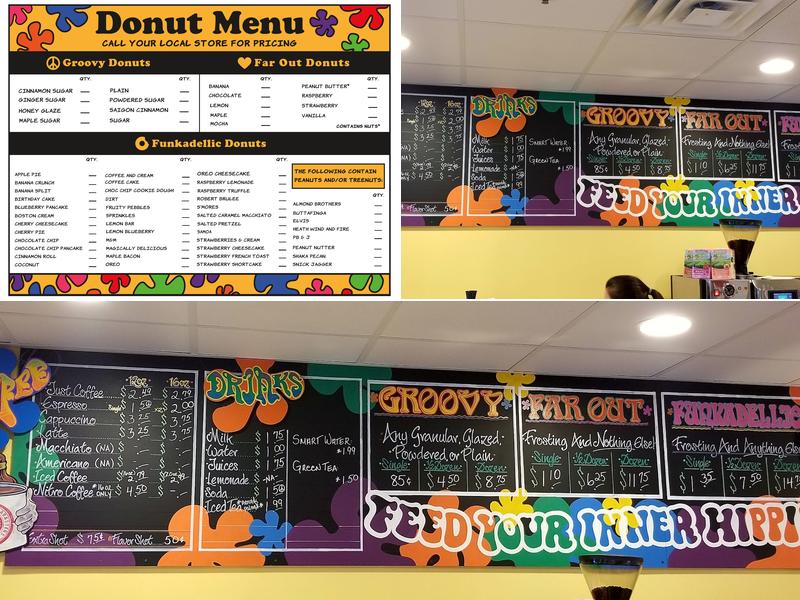 Peace, Love and Little Donuts of Myrtle Beach Menu