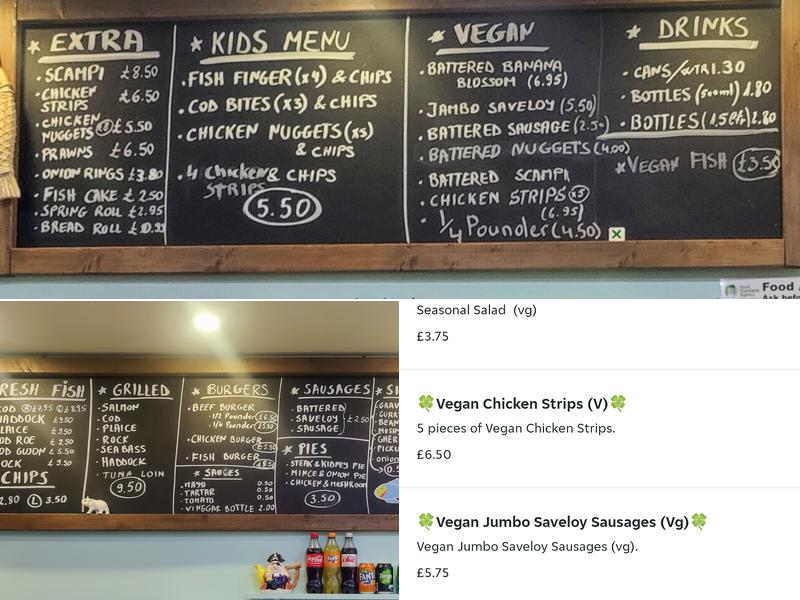 Sutton Fish Bar & Restaurant Menu