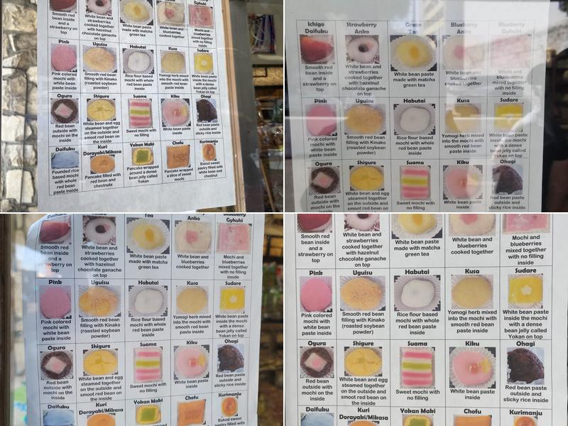 Fugetsu-Do Bakery Shop Menu