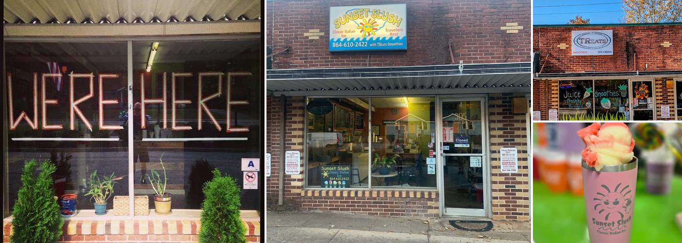 Sunset Slush of Travelers Rest with TReats Smoothies