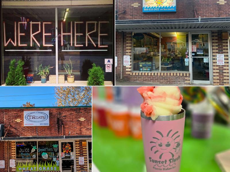 Sunset Slush of Travelers Rest with TReats Smoothies