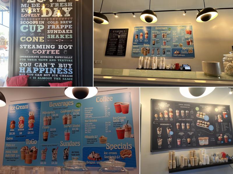 Paradis Ice Cream Sherman Oaks Menu