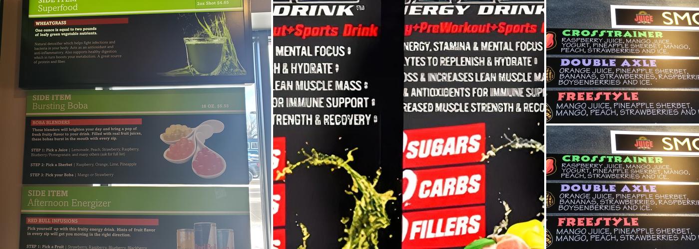 Juice Stop Menu