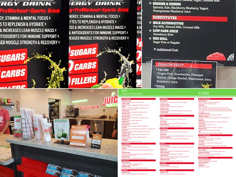 Juice Stop Menu