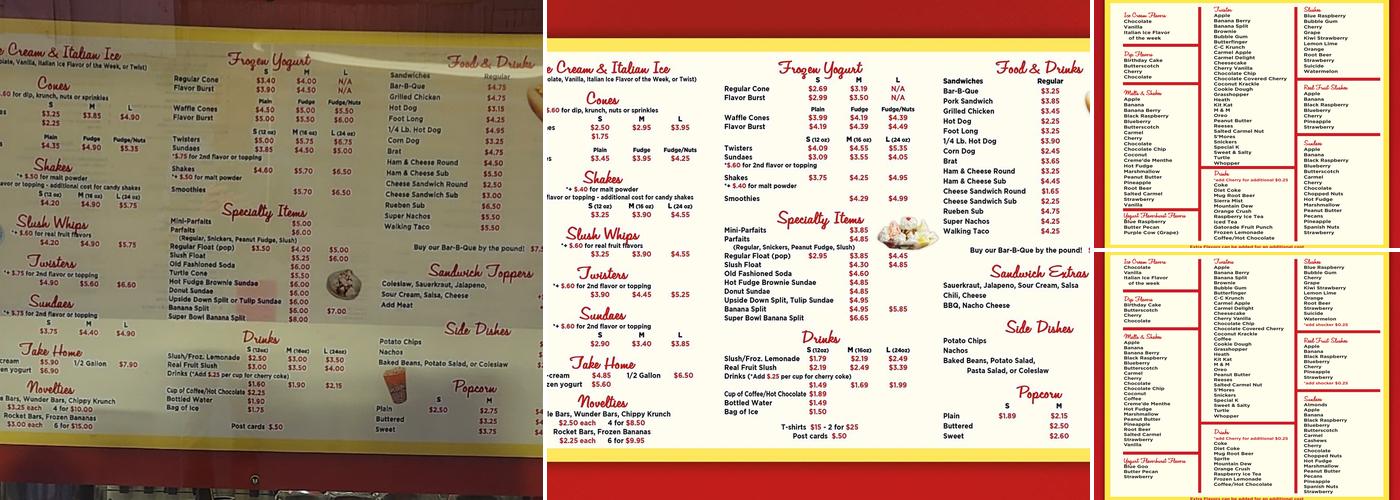 Twist Cone Menu