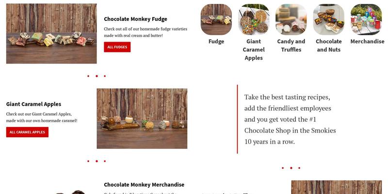 Chocolate Monkey Menu