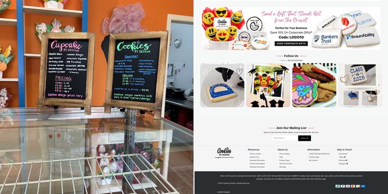 Cookies & Cupcake by Design Menu