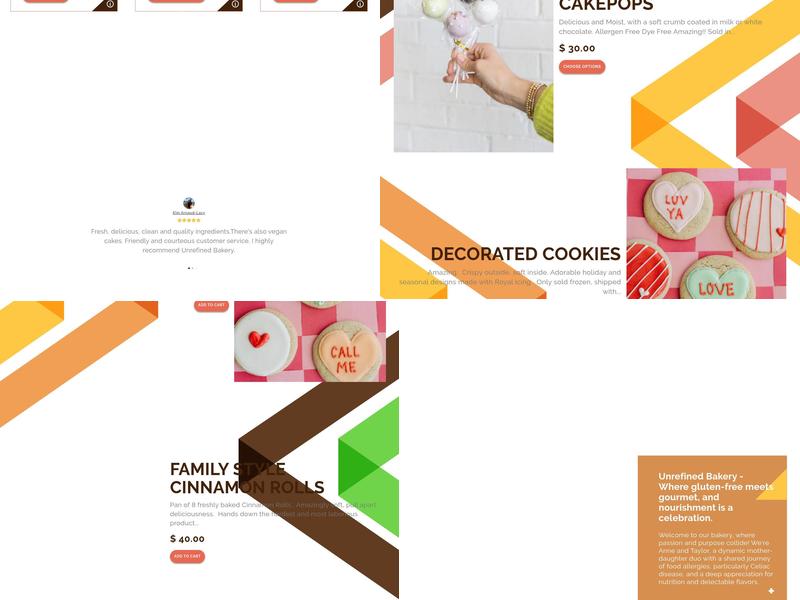 Unrefined Bakery Menu