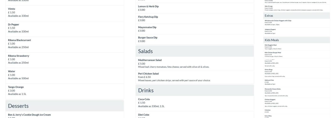 Grill -O- Logy #33 Menu