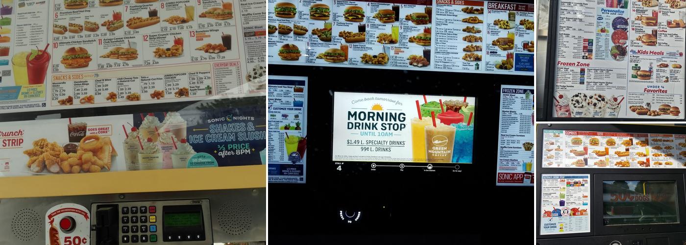 Sonic Drive-In Menu