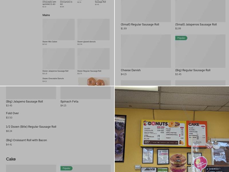 Eagle Donuts Menu