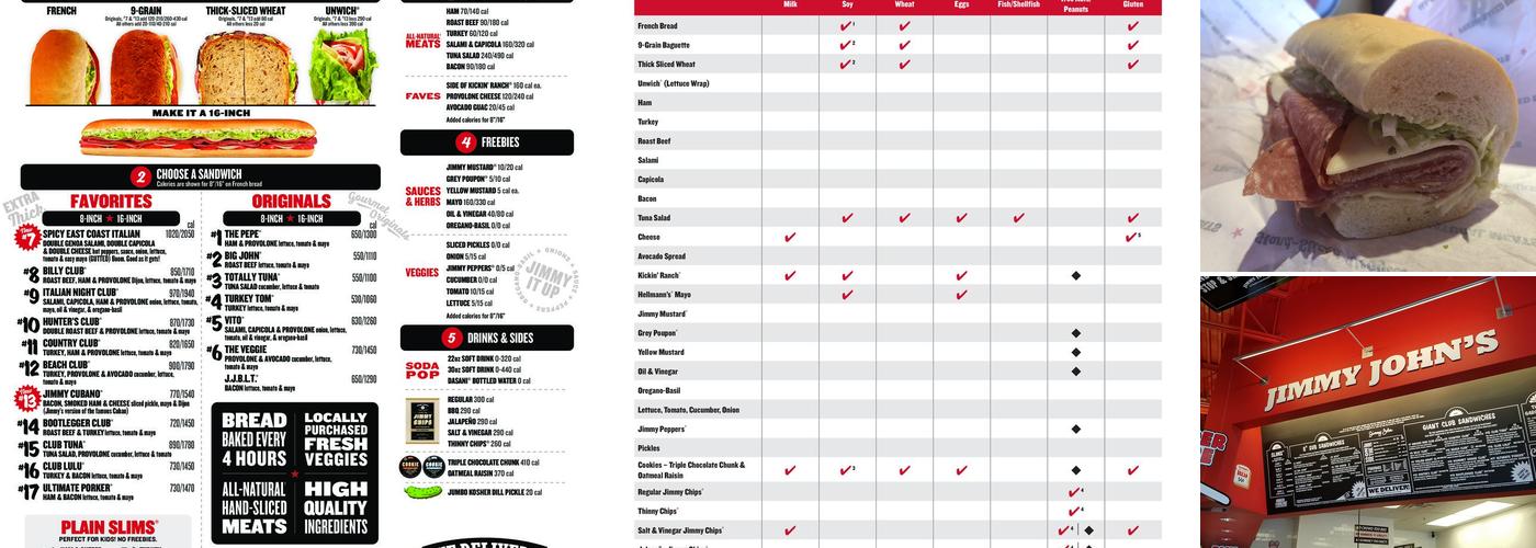 Jimmy John's Menu